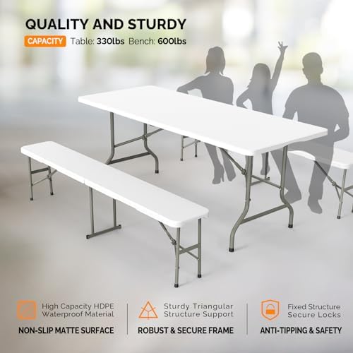 Conjunto de Mesa de Picnic con - Camping Outdoor Or Indoor reseña y precio