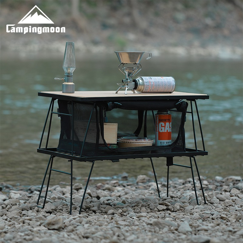 CAMPINGMOON T-230 Mesa de Camp - Outdoor Camping Table With Storage reseña y precio