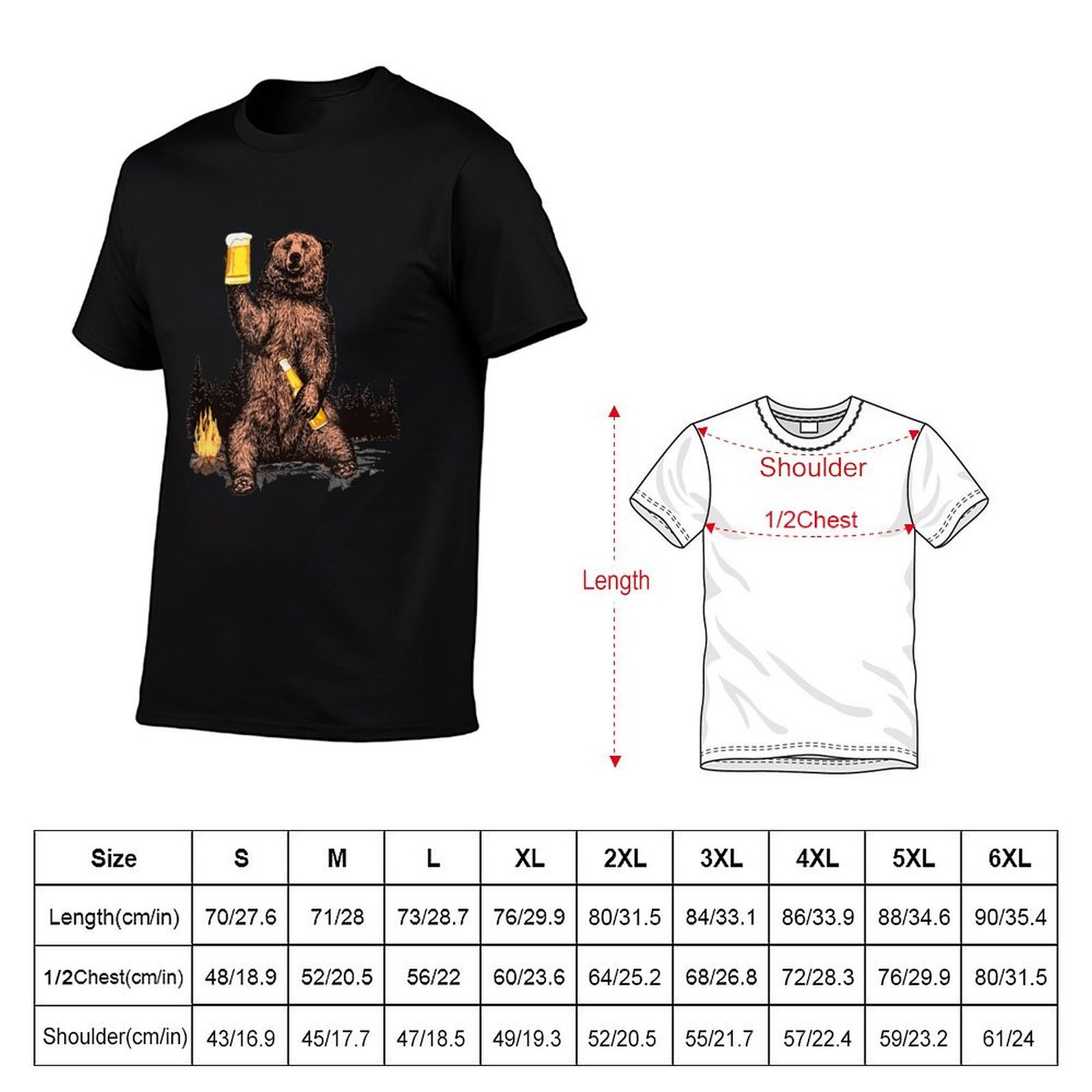 Camiseta con estampado de esti - Urban Outdoor Camping reseña y precio