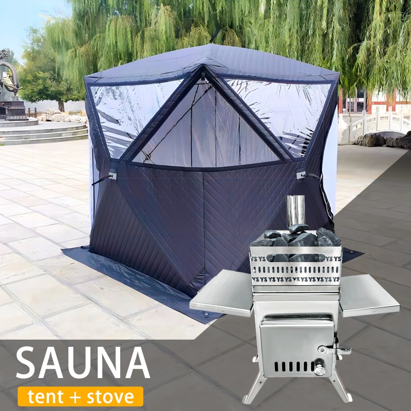 Estufa de Sauna de Acero Inoxi - Outdoor Camping Wood Burning Stove reseña y precio