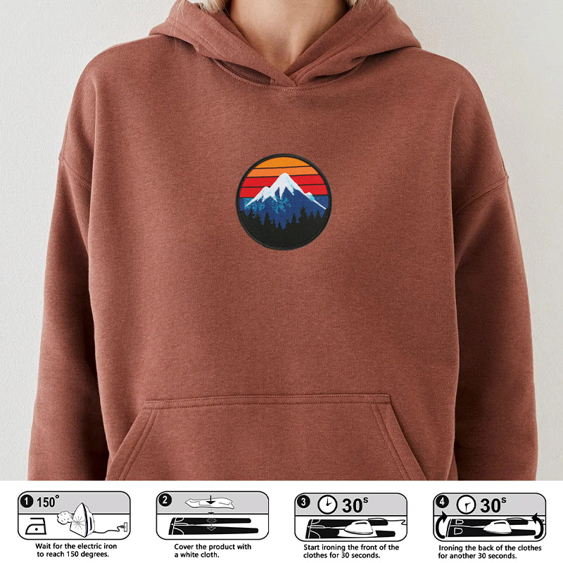 1 parche retro de montaña de l - Outdoor Camping Logo reseña y precio