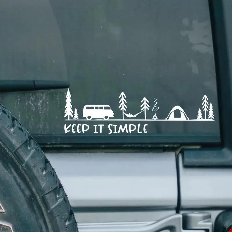 Pegatinas de vinilo para coche - Outdoor Camping Logo reseña y precio