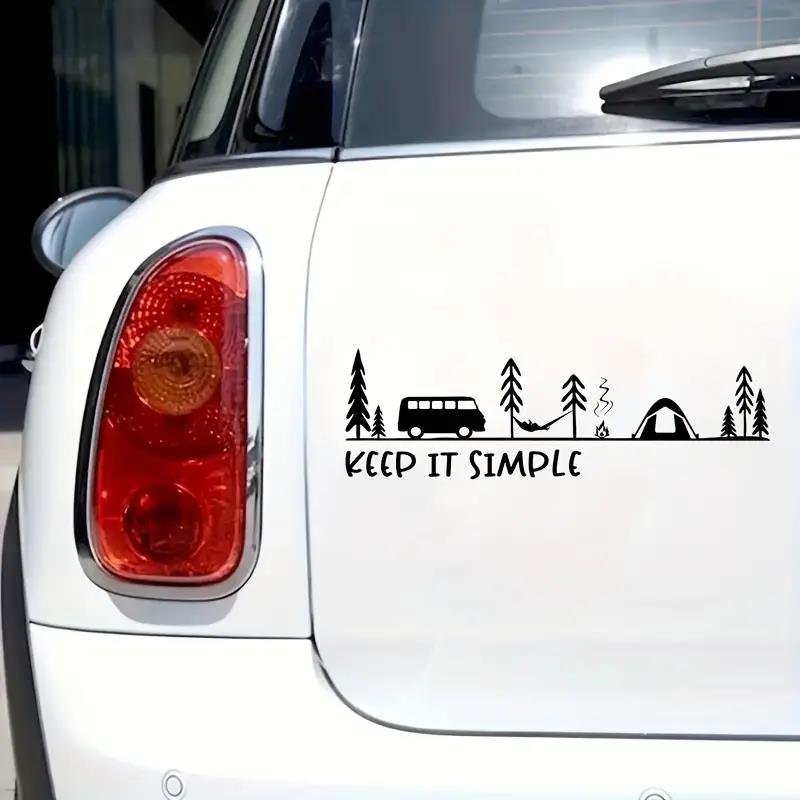 Pegatinas de vinilo para coche - Outdoor Camping Logo reseña y precio