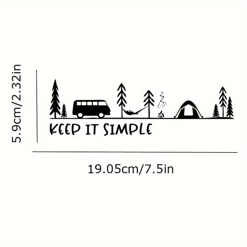 Pegatinas de vinilo para coche - Outdoor Camping Logo reseña y precio