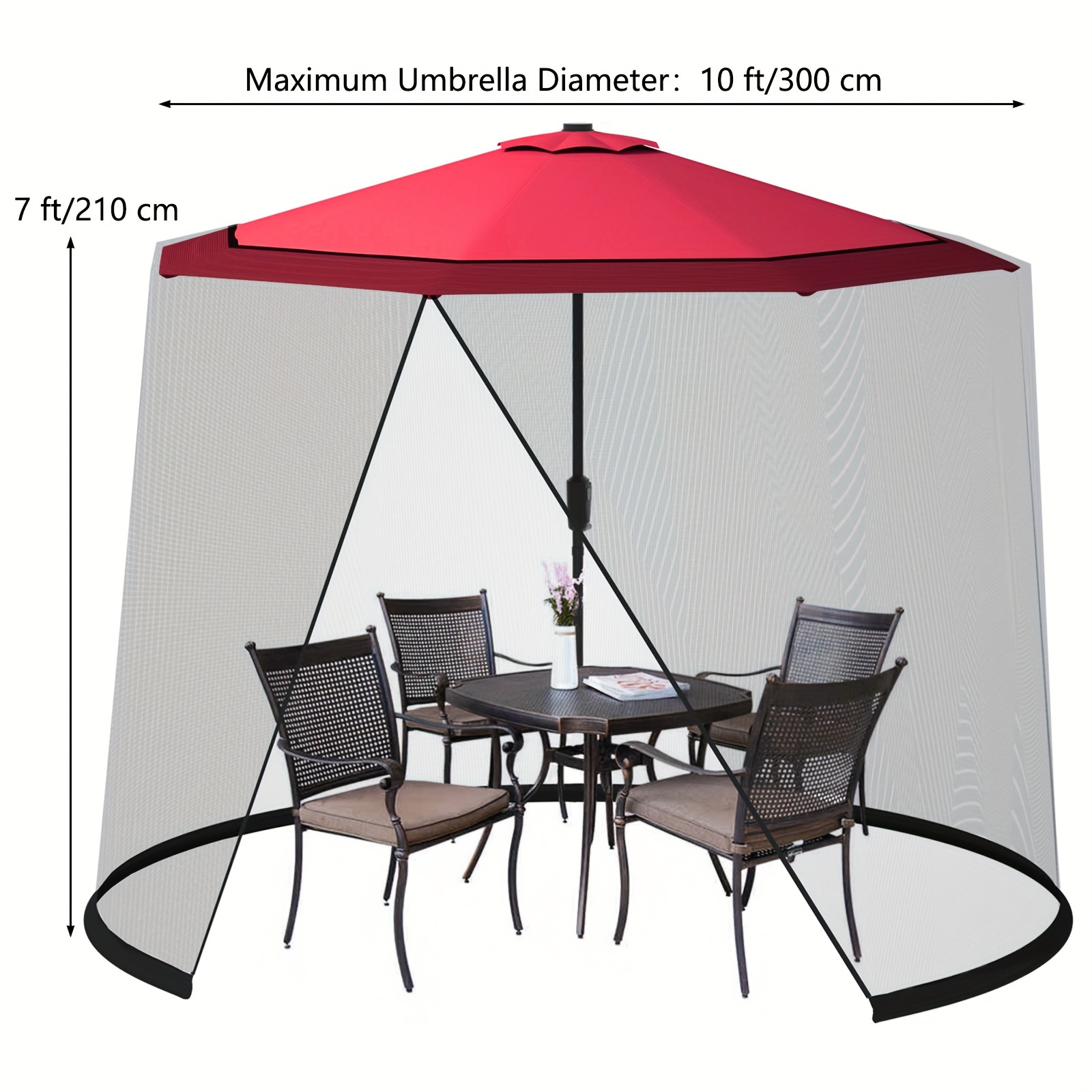 Mosquitera para Sombrilla de P - Outdoor Camping Mosquito Net reseña y precio
