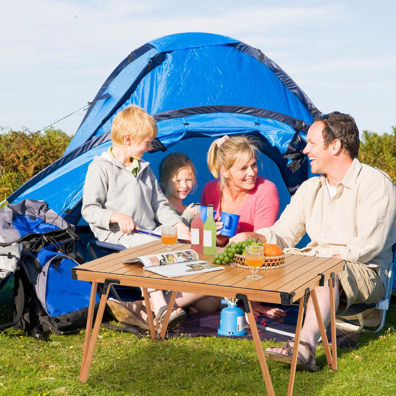 Mesa de Picnic Plegable Indivi - Outdoor Camping Table With Storage reseña y precio
