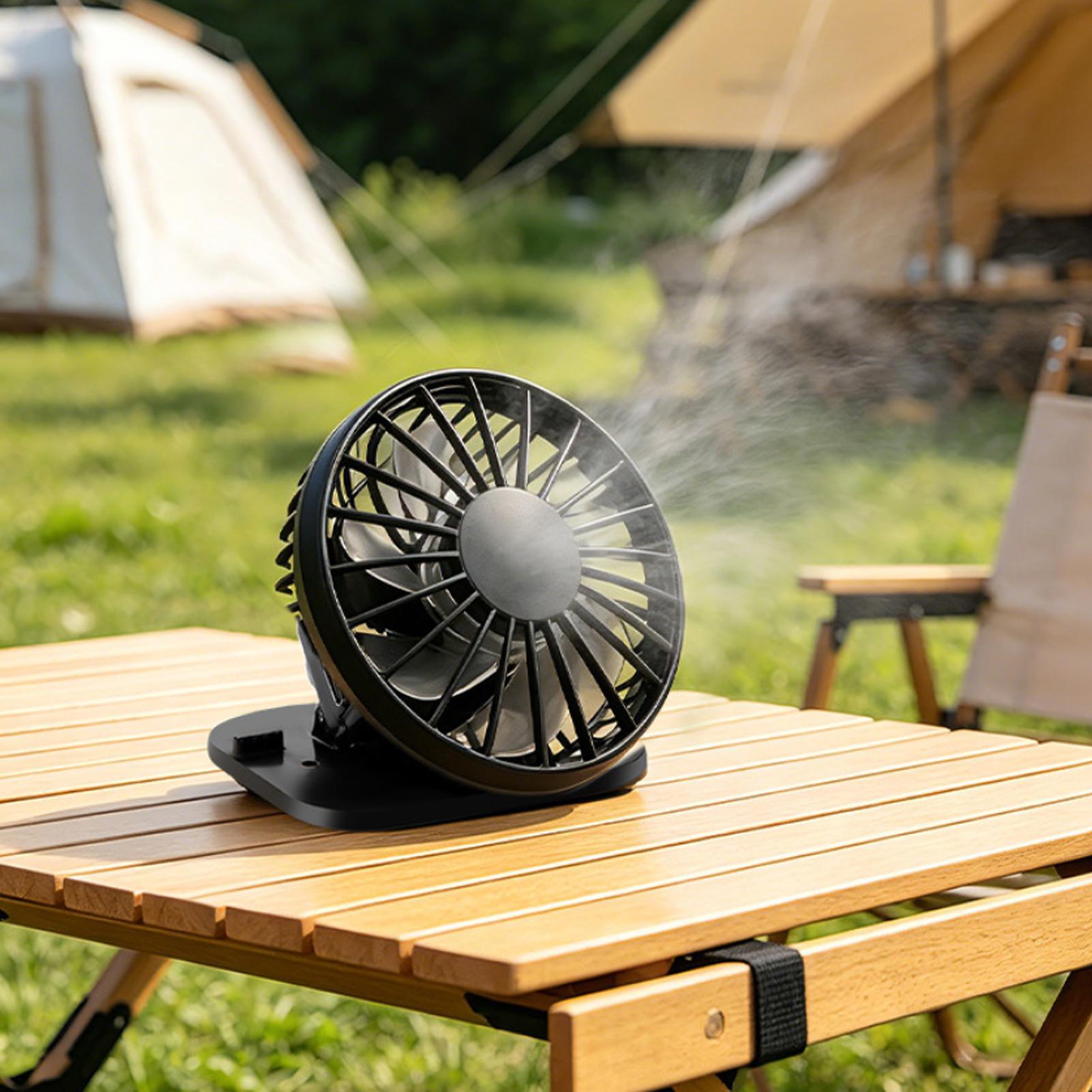 Ventilador con clip para sombr - Outdoor Camping Misting Fan reseña y precio
